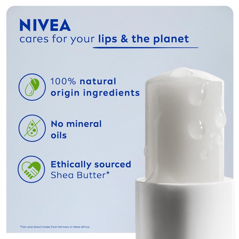 NIVEA Lip Balm Original Care (4.8g) Lip Balm Deeply Hydrates