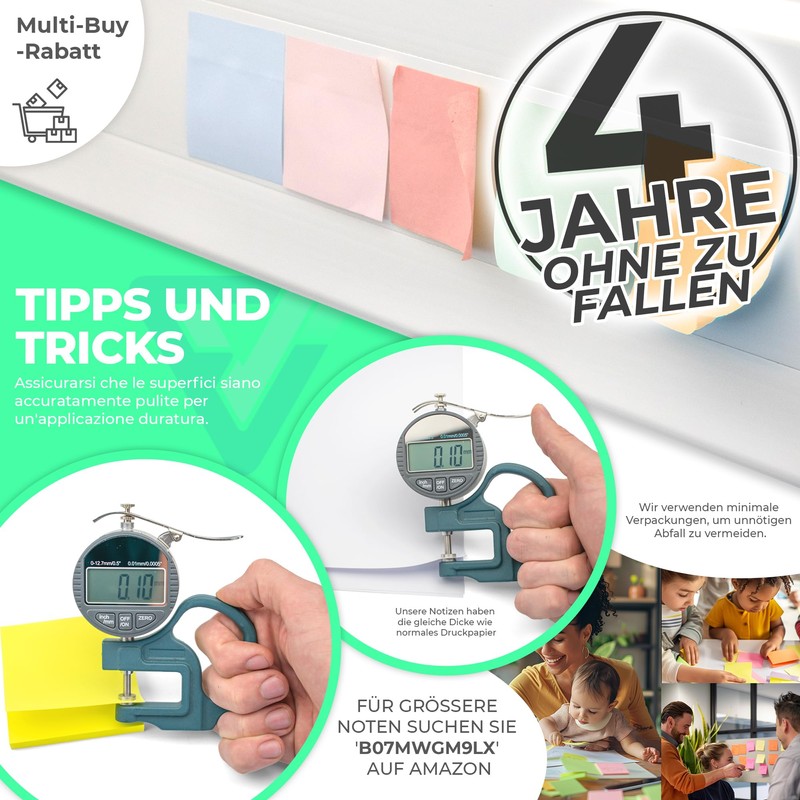 Pack Sticky Notes | Pastel or Bright Colours - Choose