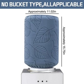 5 Gallon Water Bottle Cover, Water Dispenser Barrel Dust Cover, High Stretchy 3D Leaf Water Bucket Protector Covers, Reusable Elastic Water Jug Sleeve for Home, Hotel, Restrant (Blue)