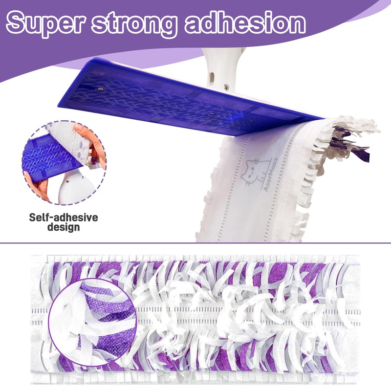 AserMocs Cleaning Cloths 30-Pack Disposable Power Mop Pads Refills Compatible