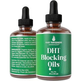Hair Thickness Maximizer Dht Blocker Para Mujeres Y Hombres - Vegano Espesante Hidratante Fortalecedor Serum Bloqueador Dht - Tratamiento Tópico De Aceite Del Cuero Cabelludo Para Cabello Seco Y
