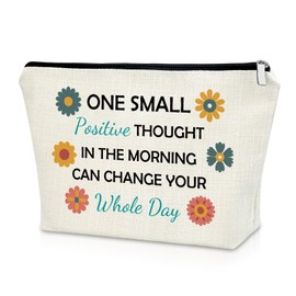 Sazuwu Inspirational Quote Graduation Gifts for Her Makeup Bag Motivational Birthday Gifts for Women Positive Affirmation Gifts Cosmetic Bag Encouragement Gifts for Home Office