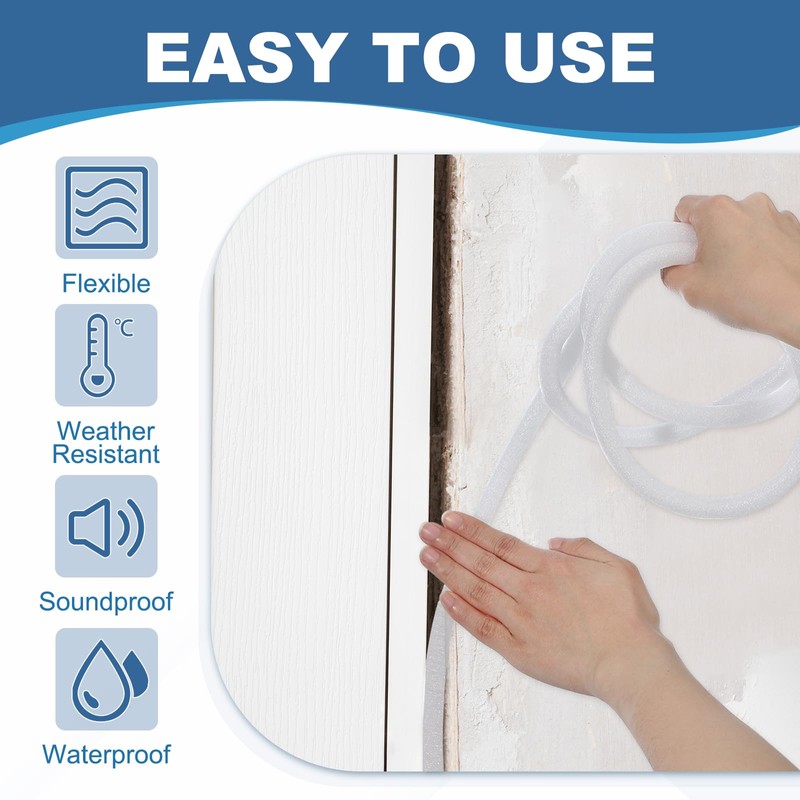 PATIKIL 1-1/5 Inch x 7 Feet Backer Rod for Gaps
