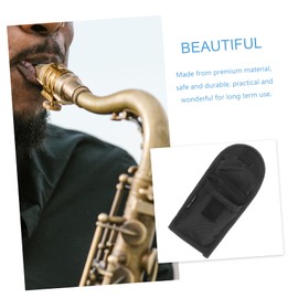 Parliky Small Mouthpiece Bag Tuba Case Alto Sax Mouthpiece Storage Pouches Flute Head Holder Practical Bag Alto Sax Storage Pouches Saxophone Holder Multifunctional Bag Oxford Cloth Black