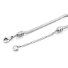 OutstandLong Women Men Snake Chain Bracelet Heart Charm for European