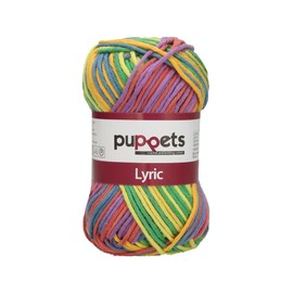 Puppets Lyric Multicolor 4582008-00209 Crocheted Yarn 70 m Clown Thickness 8 Presentation 50 g
