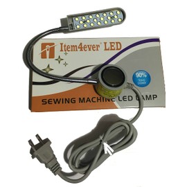 20 Led 110v Light Magnetic Mounting Base Working Gooseneck Lamp for Home or Sewing Machine