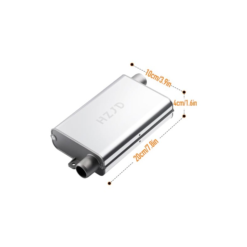HZJD Exhaust Pipe Silencer Muffler, 24mm, for Diesel Parking heaters
