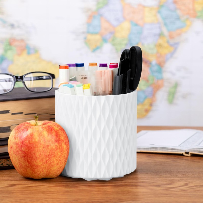 4Johor Pen Holder - 360° Rotating, 5 Slot Pen Holder