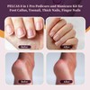 PELCAS Toenail Grinder for Thick Toenails 8 in 1 Manicure
