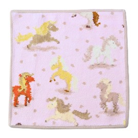 Faylor Handkerchief Hand Towel, Ladies, 9.8 inches (25 cm), 9.8 inches (25 cm), Happy Pony