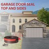 Greymond Garage Door Weather Stripping, 20FT Brown Garage Door Side