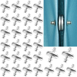 Yatinkim 30 Pairs Magnetic Curtains Clips Curtain Weights Magnets Closure Buckle for Drapery Holdback Buttons Bedroom Shower Office Outdoor Metal