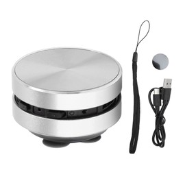 Bluetooth Bone Conduction Speaker Stereo Bass Portable Small Wireless Speaker with Suction Cup for Bathroom Outdoor Silver