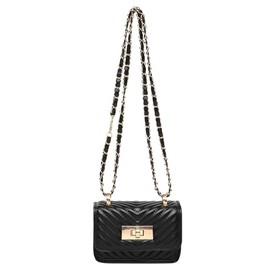 NEBIL Mini Crossbody Bags Mini Evening Bags Women's Handbags Trendy Handbags (Black)