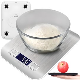 Retoo Digital Kitchen Scale, Stainless Steel Food Scale, Load Capacity, Scales with Easy to Read Automatic Storage and Tare Liquid Measurement, Household Scales for Baking and Cooking