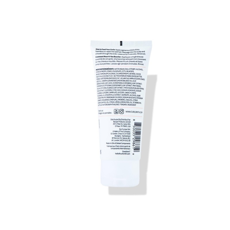 CURLSMITH Curl Quenching Conditioning Wash - Co-Wash Cleanser, Gently Moisturizes,