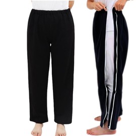 AUSTYLCO Tear Away Pants for Women Post Surgery Side Zipper Pants Zip Leg Sweatpants Breakaway Post Surgery Recovery Zipper Pants,comfy after surgery clothes for hip surgery