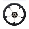 Mojiate 13.5" Boat Steering Wheel with PU Foam Cover, Stainless