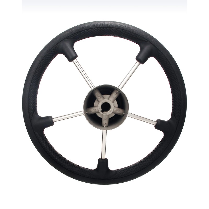 Mojiate 13.5" Boat Steering Wheel with PU Foam Cover, Stainless