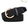 JASGOOD Women Braided Woven Elastic Stretch Belt Canvas Casual Belt