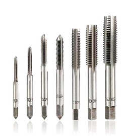 Metric Tap Set HSS Hand Screw Thread Tap Set Thread Tapping Tool 7PCS M3-M12 Drill Bits Set