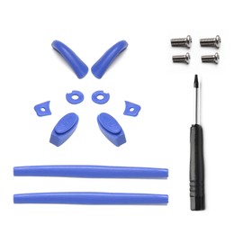 PapaViva Replacement Nose Pieces & Ear Socks Rubber Kits for Oakley Juliet/X Metal XX Sunglass - Dark Blue