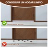 JOALGFDA 2 Pack Guardapolvo y Protector para Puerta, Diseño Integrado