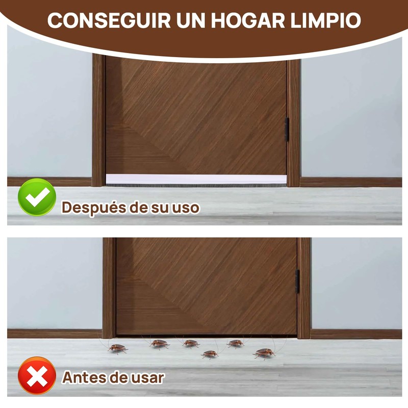 JOALGFDA 2 Pack Guardapolvo y Protector para Puerta, Diseño Integrado
