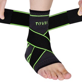 TOVIKI Ankle Brace - Professional Ankle Support for Women/Men, Foot Brace Ankle for Weak Joints, Sprained Joint and Arthritis, Plantar Fasciitis, Sports Protect (M)