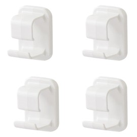 Kopida 4Pcs Wall-Hung Washbasin Hook Multifunction Wall Hooks Kitchen Bathroom Rack Basin Storage Rack Washbasin Holder Hook Seamless Hooks