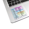 2 Pcs Clear Vinyl Mac Quick Reference Keyboard Shortcuts Stickers,