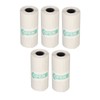 5 Rolls Adhesive Thermal Paper 2.2in Long 1in Wide Printing