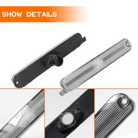 Tonsya For 1995-2001 Chevy Lumina & 1995 1996 1997 1998 1999 Monte Carlo side Bumper marker light housings Clear Lens