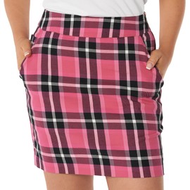 Royal & Awesome - Faldas de golf para mujer, faldas de golf para mujer con bolsillos, faldas de golf para mujer, faldas de golf para mujer, Cuadros en Rosa, 8
