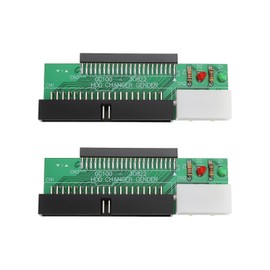 EMSea 2Pcs 2.5 inch 44 Pin HDD Hard Disk Drive to 40 Pin 3.5 inch PATA Port Converter Card