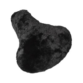 Harrys-Collection Merino Lambskin Bicycle Saddle Cover, black