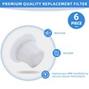 6-Pack LT-117C HEPA Filter Replacement: for KMM Handheld Car Vacuum