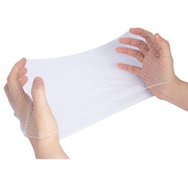 Askuang 20 Invisible Elastic Edge Mesh Hair Nets - 20PCS Individual Packing for Women's Sleeping, Ballet, Kids' Hair Buns, Cooking, Food Service, Wig Nets, 50cm White | Askuang