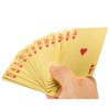 Gold Poker Cards Playing Cards Made Of PVC Plastic Deck