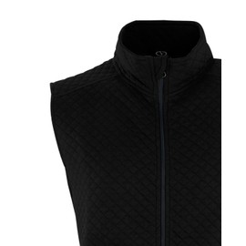 Vantage Apparel Men's Collegiate Full Zip Quilted Vest, Harvard Crimson, XX-Large