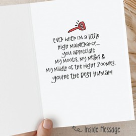 Funny Cat Mom or Cat Dad Card From Pet Cat - Humor Card for Cat Lovers - Birthday, Mother’s Day, Father’s Day, Thinking of You