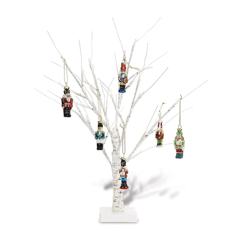 Lillian Vernon White Birch Light-Up Easter Tree - 15" Tabletop