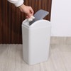 Cand 1 Pack Slim Trash Bin with Swing Lid, 3.5