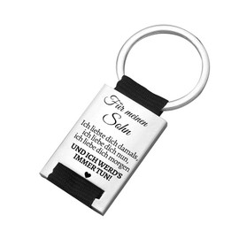 Premium Keyring with Elegant Engraving Love Message I Lucky Charm for Your Favourite Person I Gift Woman & Man "I Love You and I Will Always Do", son