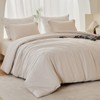 MIOTO Oversized King Duvet Cover 120x98-3 Pieces Prewashed Cotton-Like Extra