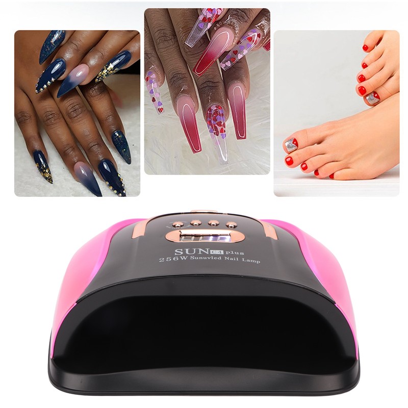 UV Gel Nail Lamp 256W 57pcs Lamp Chips 4 Timers