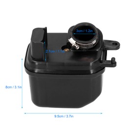 Air Filter Box with Clamp Black Engine Air Box Filter Suitable for PW50 PY50 PW PY Piwi 50 1984-2004