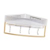 Wall Basket Shelf Corner Clear Corner Triangular Storage Rack Bathroom
