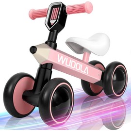 Baby Balance Bike, Bike for 1 Year Old, Birthday Gifts for Boys and Girls, No Pedal 4 Silence Wheels & Soft Seat First Bike, Baby Sports , Birthday Gift:_Grey